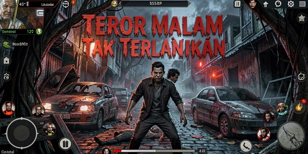 Tampilan menegangkan dari gameplay 55RP yang membuat adrenalin Anda meningkat.