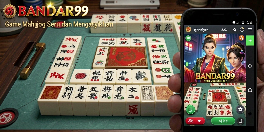 Tampilan gameplay seru Mahjong di BANDAR99 yang mengasyikkan.