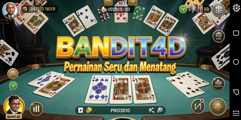 Gameplay BANDIT4D yang seru dan interaktif dalam permainan Domino.