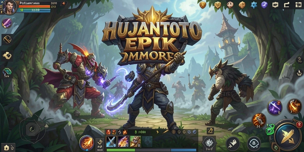 Tampilan gameplay HUJANTOTO yang menakjubkan dan mendalam.