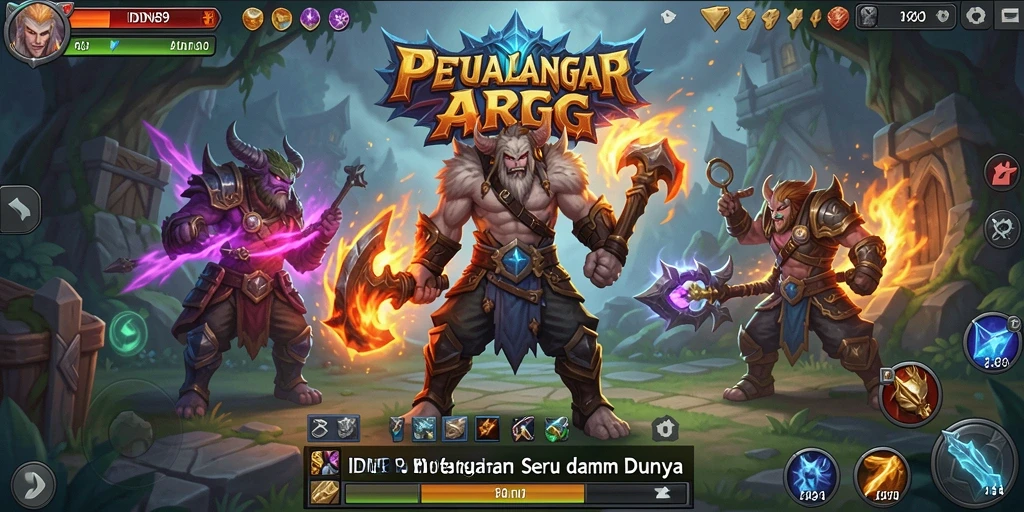 Tangkapan layar gameplay seru dari IDN89 yang menggambarkan pertarungan epik.