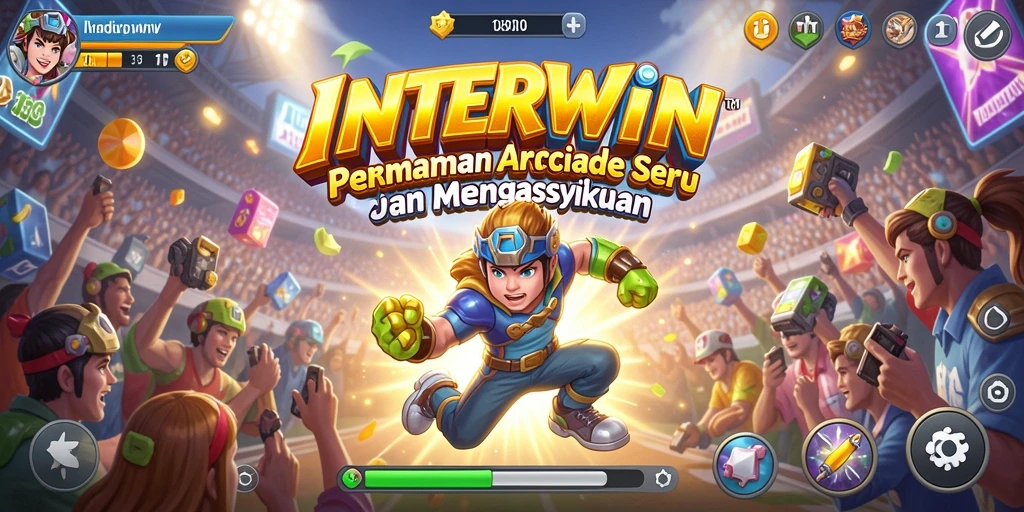 Screenshot INTERWIN menunjukkan gameplay Arcade yang memikat dan penuh aksi.
