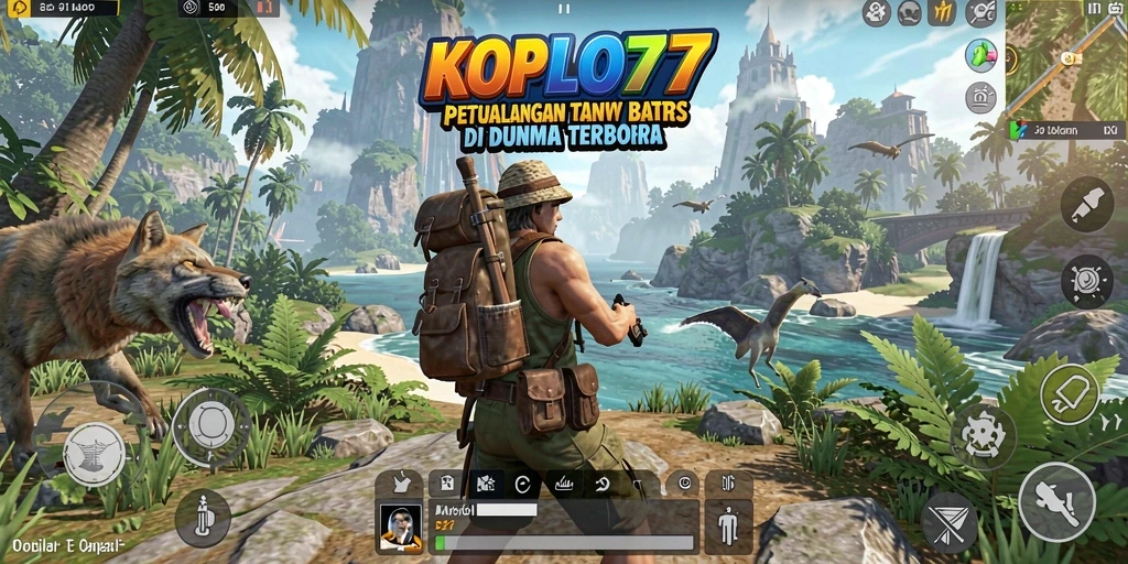 Tampilan gameplay KOPLO77 yang menarik di dunia terbuka.