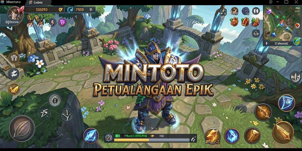 Tangkapan layar menunjukkan pertempuran epik dalam MINTOTO dengan grafis menawan.