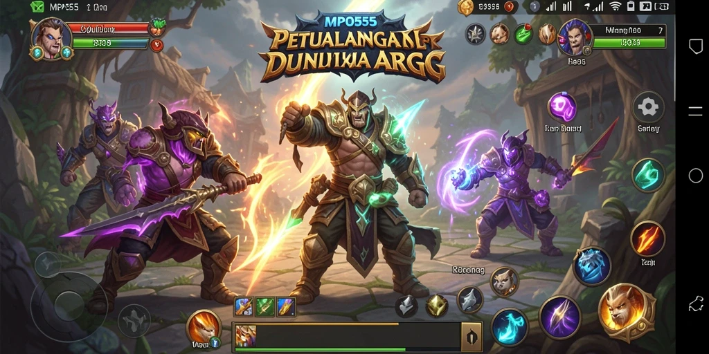 Tangkapan layar menunjukkan pertarungan epik dalam MPO555.