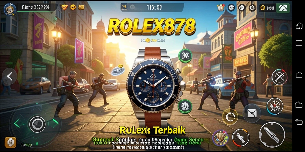 Screenshot utama ROLEX878 menampilkan momen gameplay yang mendebarkan.