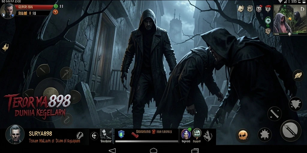 Tampilan gameplay SURYA898 yang menegangkan dan mencekam.