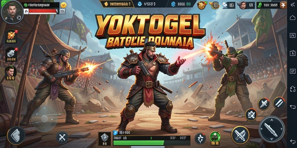 Screenshot gameplay YOKTOGEL yang menampilkan aksi pertempuran seru.
