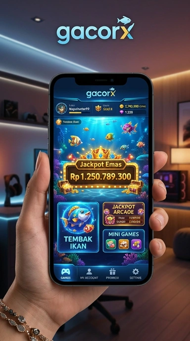Tampilan antarmuka gacorx yang mudah digunakan.